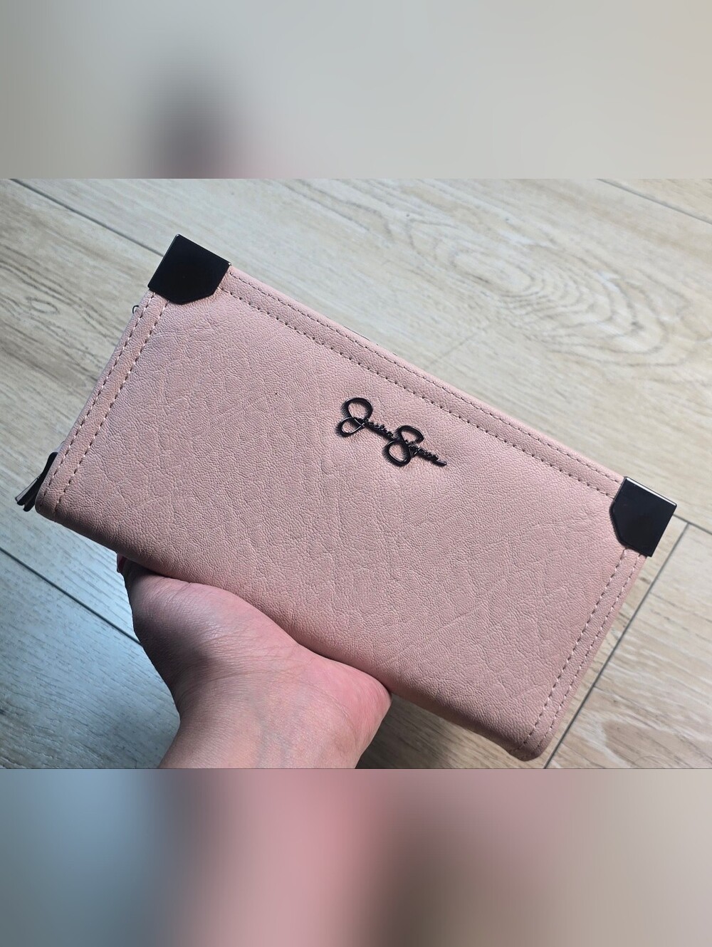 Jessica Simpson Blush Pink Zip-Around Wallet